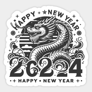 new year zodiac dragon xmas Sticker